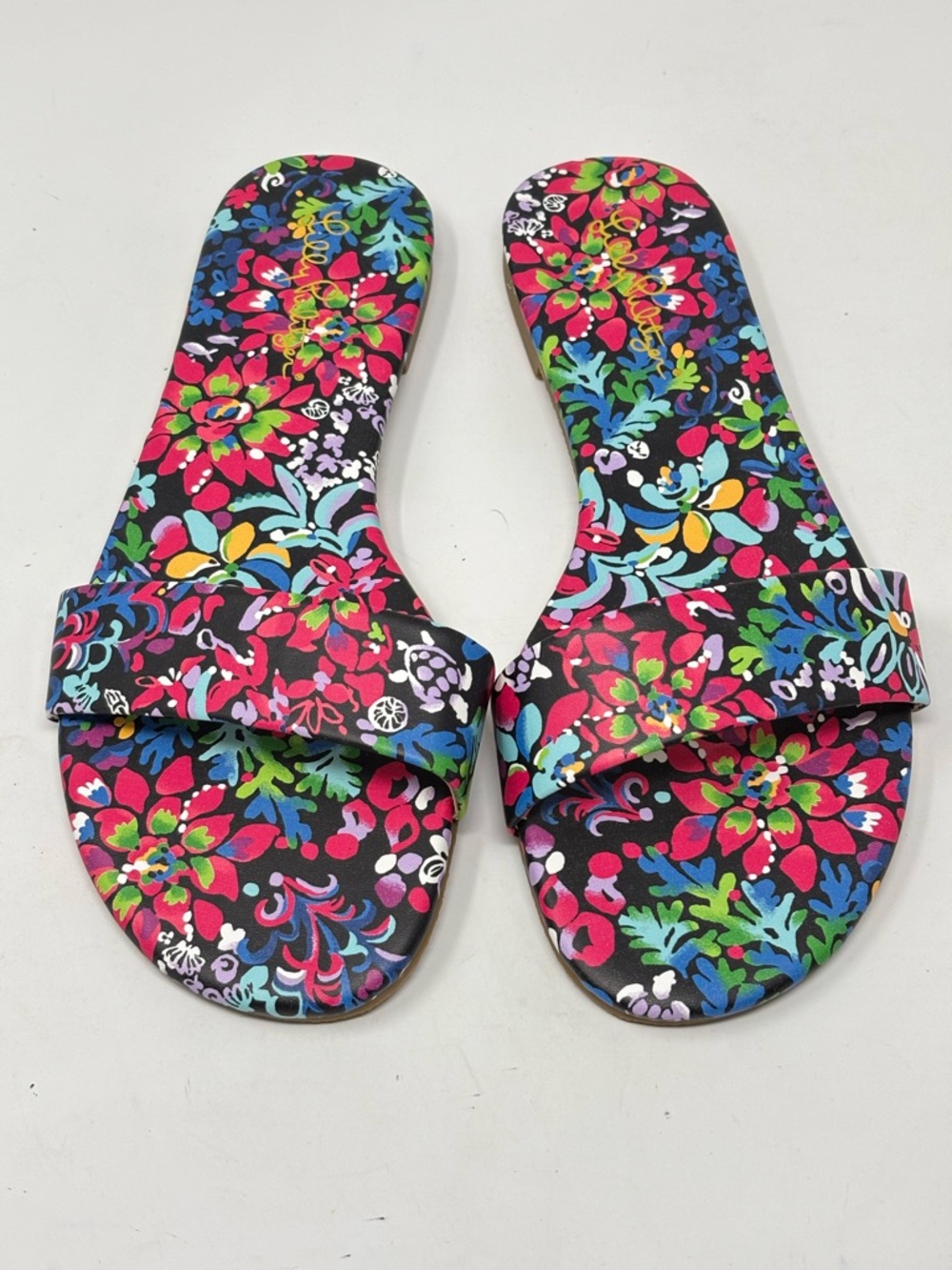 Lilly Pulitzer Emery Slide Sandals Size 8 NWOT Floral print